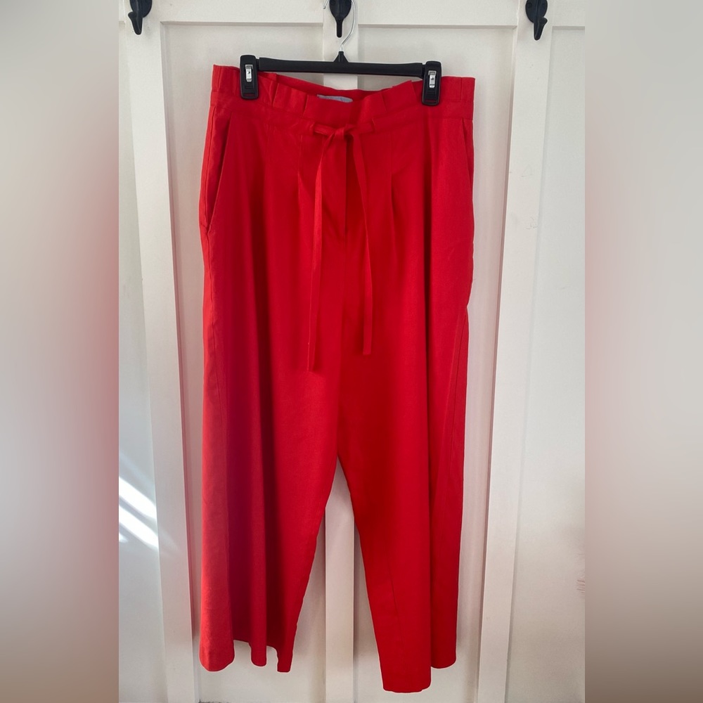 Antonio Melani wide leg linen trouser women’s size 8